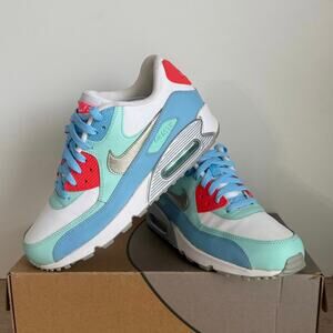 Nike Air Max 90 LTR Artisan Teal/White Kids Sneakers - SZ 7 Y- 8.5 W